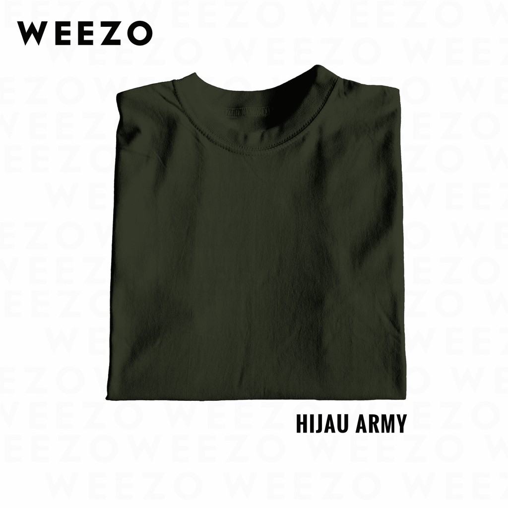 Kaos polos cotton combed 30s premium (Hijau army & Hijau botol,)