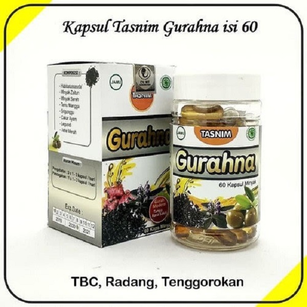 GURAHNA kapsul gurah isi 60 kapsul