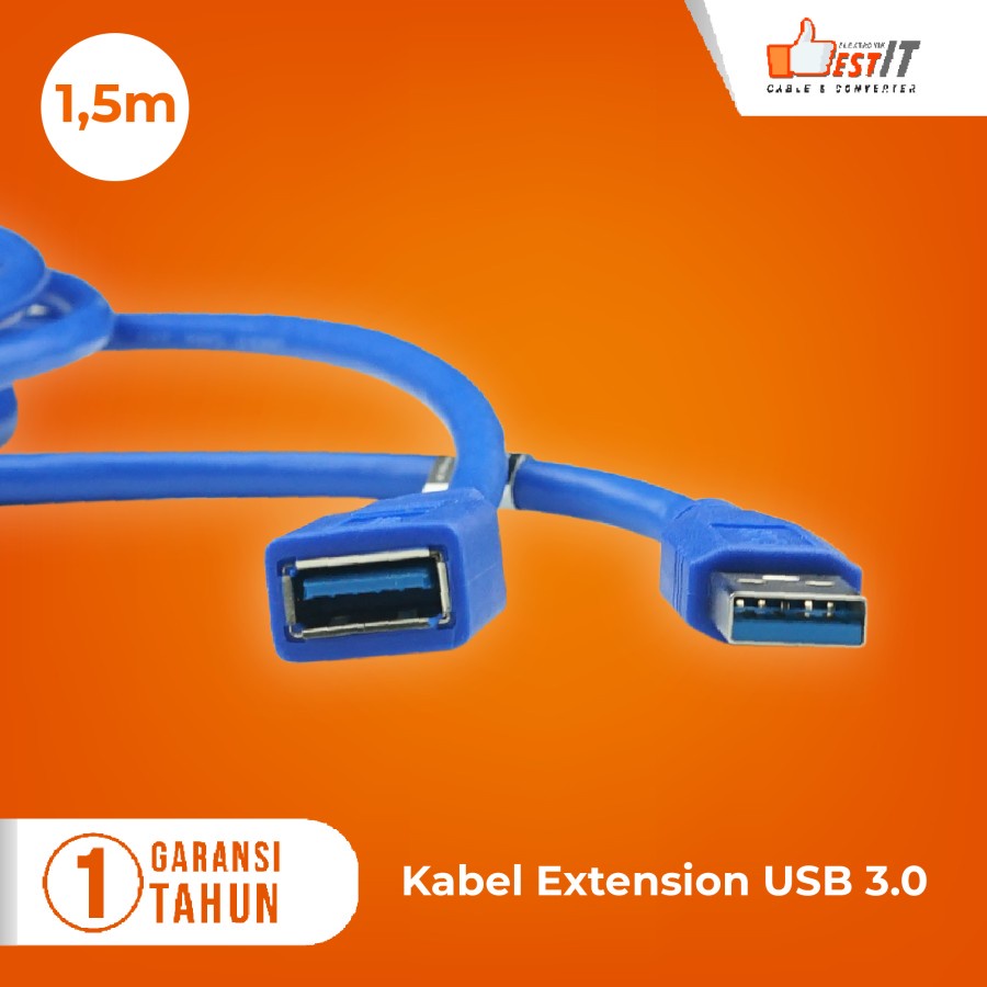 Kabel USB Extension 3.0 Male to Female NYK 1.5 Meter 3 Meter