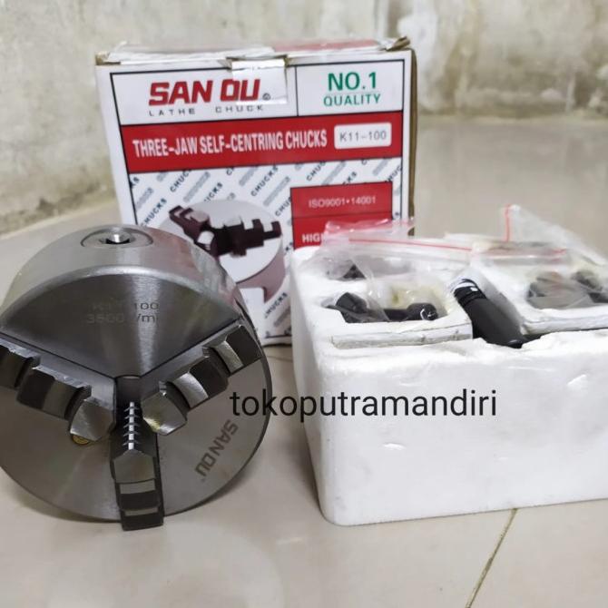 Claw Bubut 4" 3 jaw / Chuck Bubut 4 inch - 100 mm tokoputr22 Segera Beli
