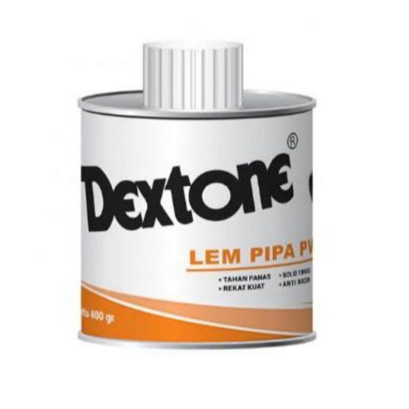 LEM PIPA Pvc DEXTONE 400 gram - Lem Paralon Kaleng 400gr - Lem PVC Proyek Lem Fitting Lem Pipa Plastik Lem Pralon