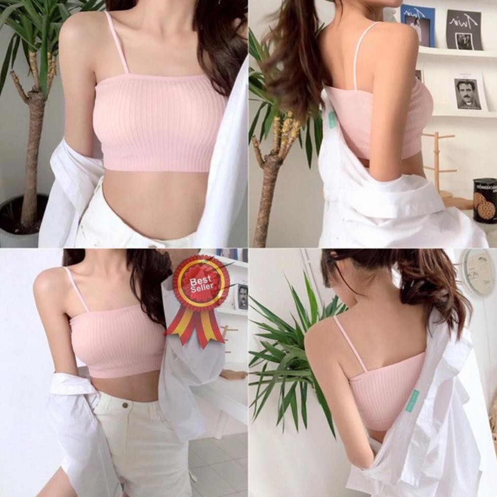 Atasan Crop Top Wanita Baju Lengan Panjang Pendek Cewek Korea Murah Korean Cewe Cew Croptop Super