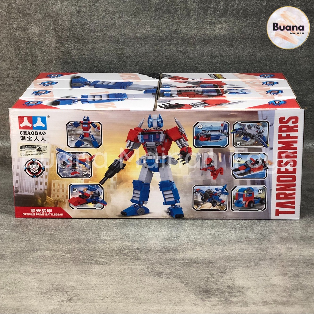 BRICK CHAOBAO ROBOT TRANSFORMER COMBINE SET BRICKS MAINAN EDUKASI ANAK BALOK OPTIMUS PRIME 7017