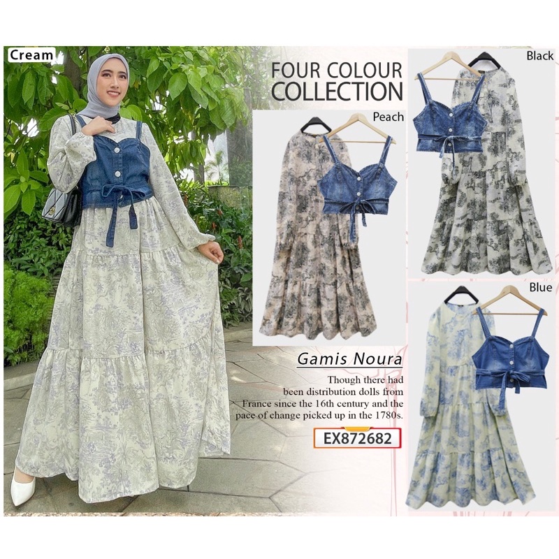 GAMIS NAURA ROMPI SERI BHN WOOLPEACH CRISTIAN DIOR+ JEANS LD106 ROMPI 100 PB137 by EXTU