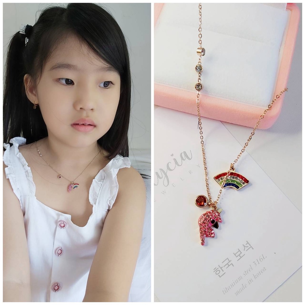 Kalung Anak Unicorn Alycia Jewelry Anti Karat Original