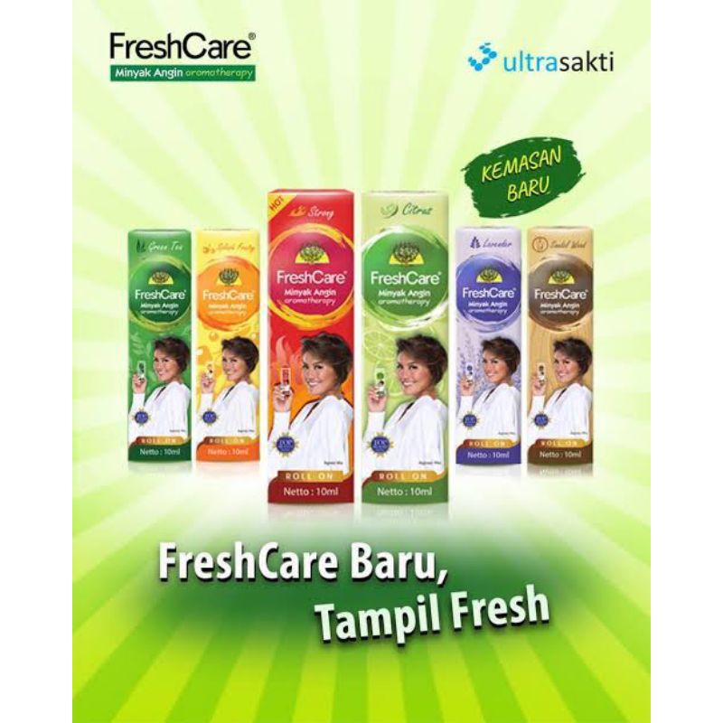 FreshCare Minyak Angin Aromatherapy Roll On Patch 10ml Fresh Care