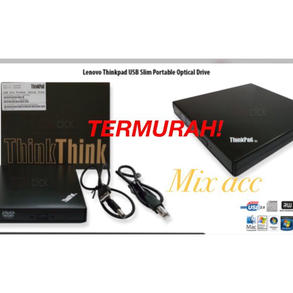 Lenovo Thinkpad USB Slim Optical Drive - DVD-RW external