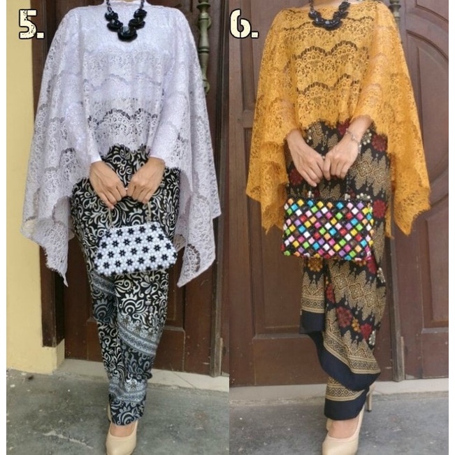 Kebaya Atasan Cape Glitter Gold dan Lainnya