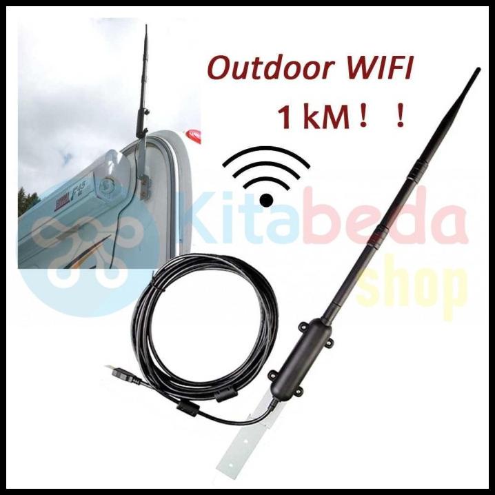 Antena Wifi Outdoor Usb 1000M 1Km