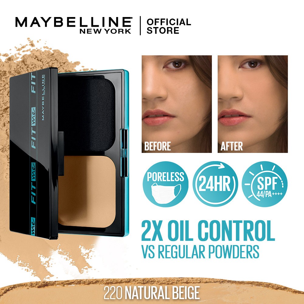 Maybelline Fit Me Matte + Poreless 24H Oil Control Powder Foundation