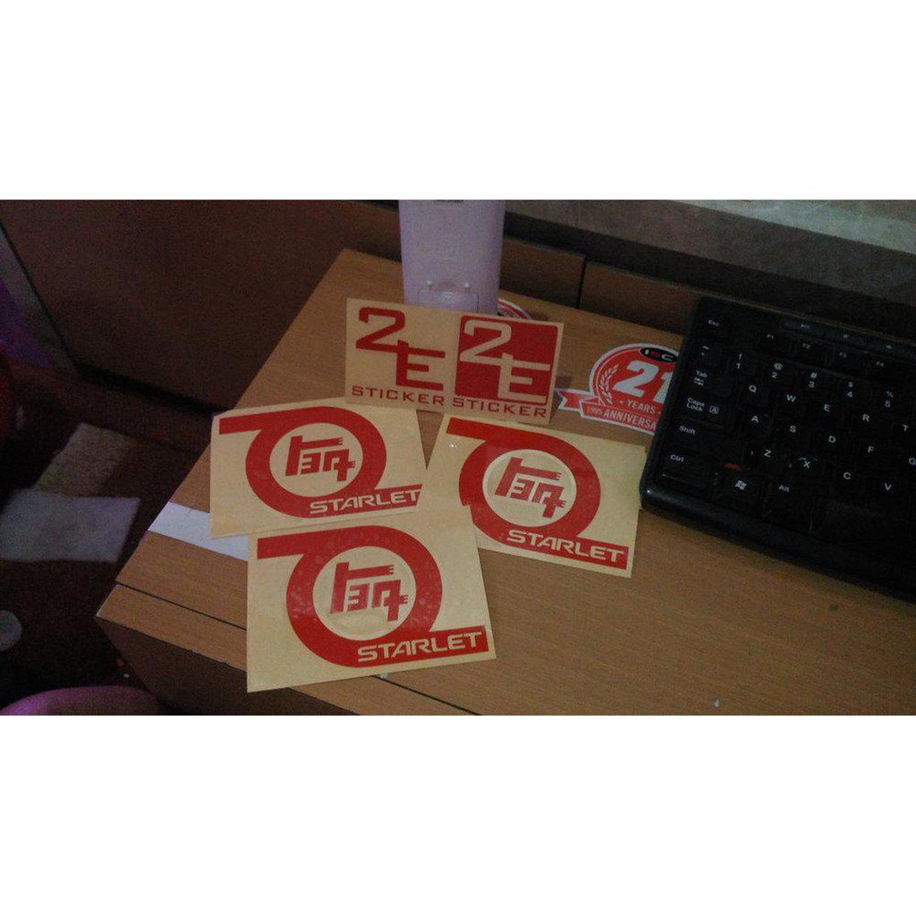 Stiker Toyota Starlet JDM