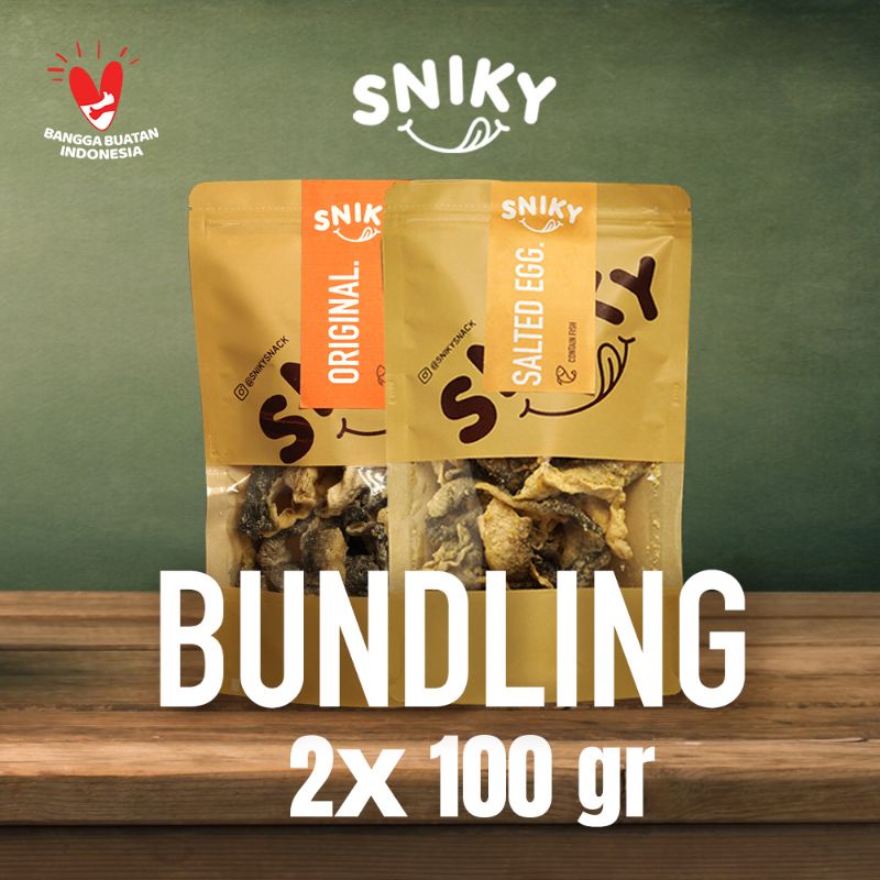 

Sniky Snack Fish Skin Bundling 2x100gr