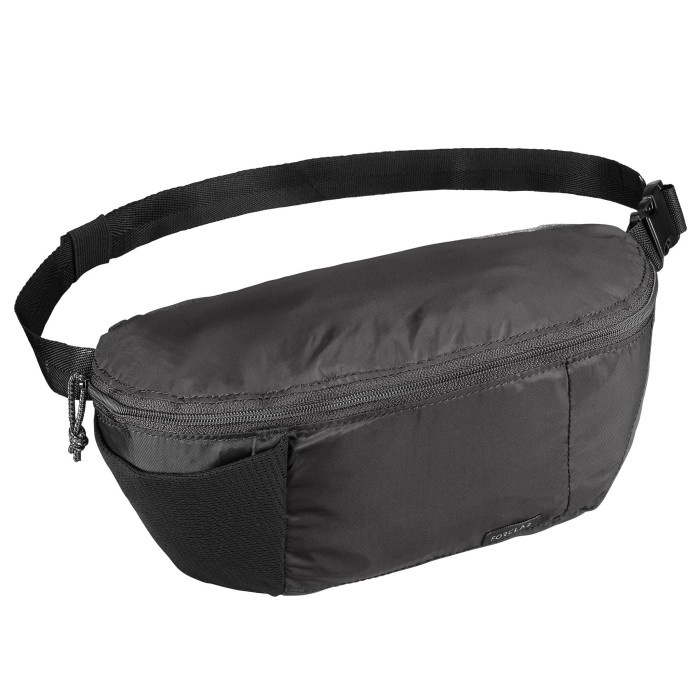 Forclaz Tas Pinggang Travel Compact 2L Hitam Decathlon - 8560408
