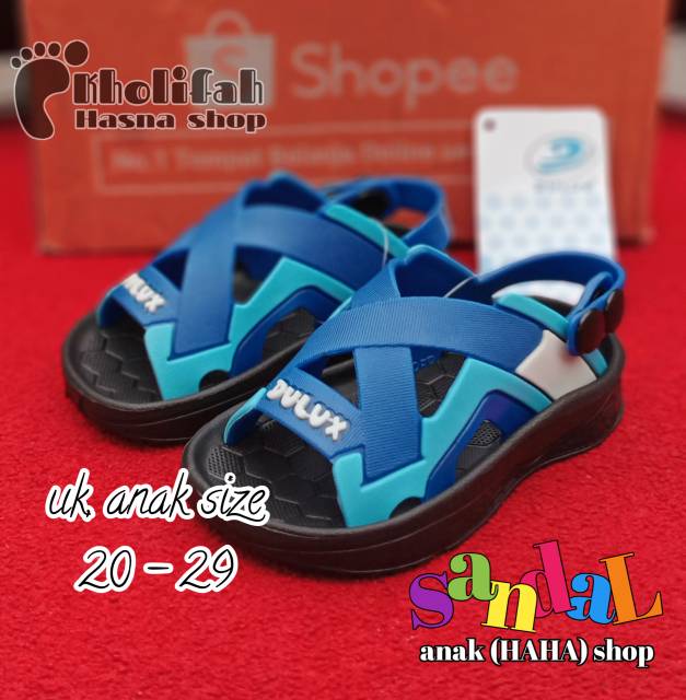 Sandal anak laki-laki 1thn - 7thn tali silang dulux 309 E/D (3b)