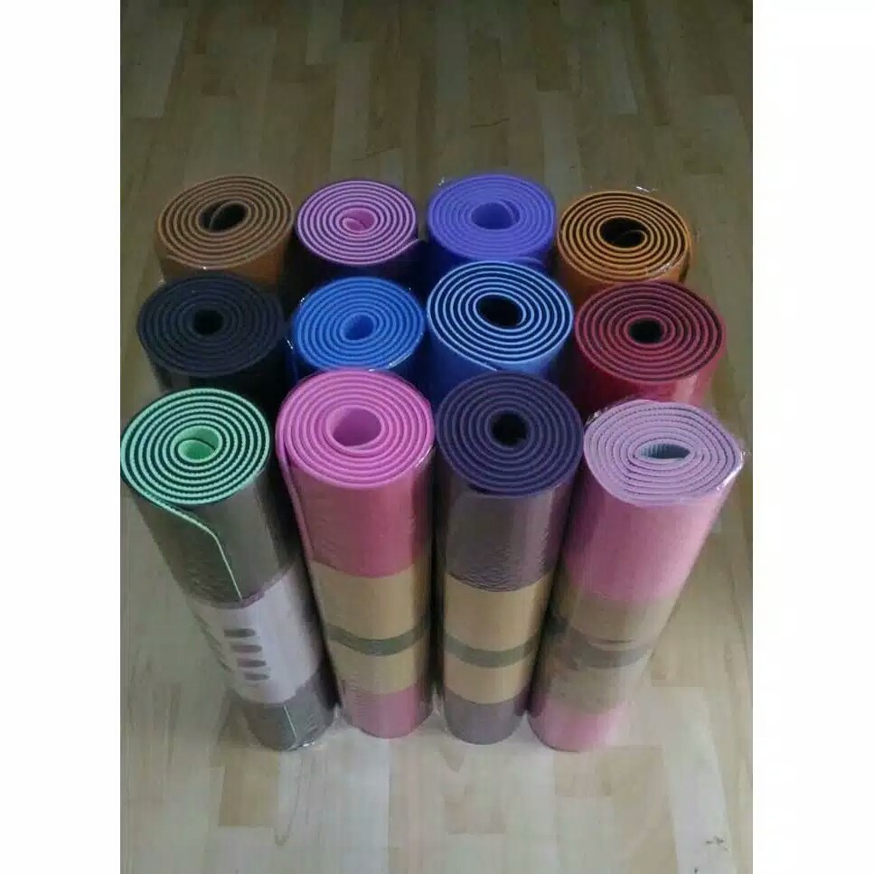 [BISA COD] Matras Yoga Anti Slip Yoga Mat Pilates Matras Olahraga 5mm + Free Gratis Yoga Bag