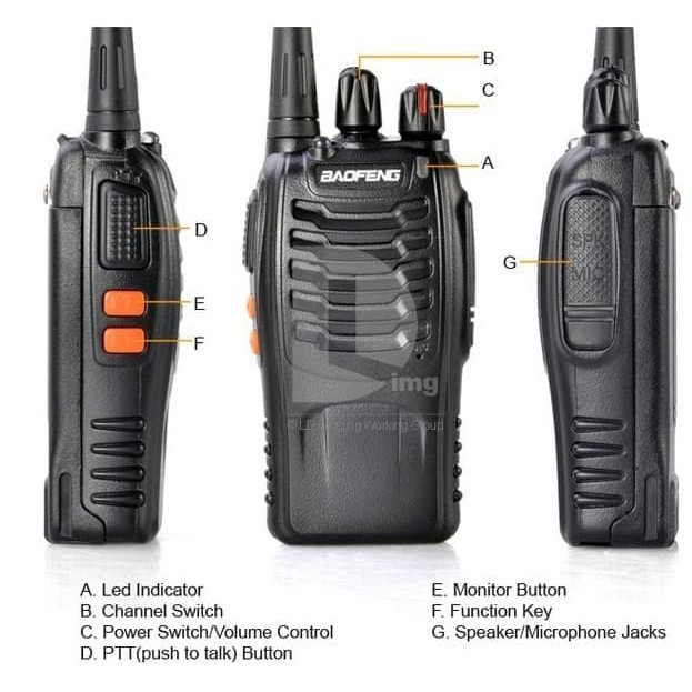 Handy Talky Baofeng BF 888S   HT Baofeng BF 888s UHF