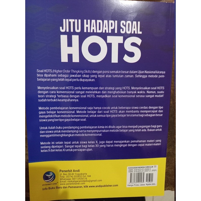 Jitu Hadapi Soal HOTS - Metode Cepat Kuasai Kimia untuk SMA/MA Kelas X, XI, XII-2