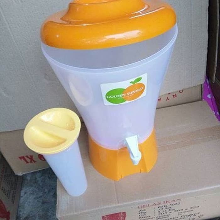 Dispenser Minuman Drink Jar Golden Sunkist