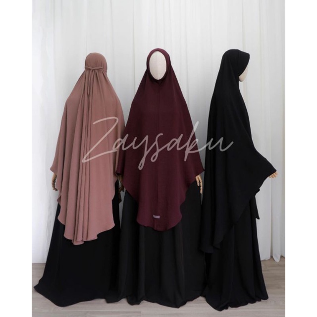 TERCANTIK LANA KHIMAR LONG NON PET MENUTUP DAGU  BY ZAYSA HIJAB