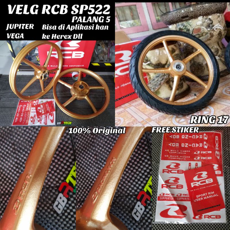 VELG ORIGINAL RCB UK 140 160 RING 17 JUPITER Z JUPITER MX JUPITER MX KING