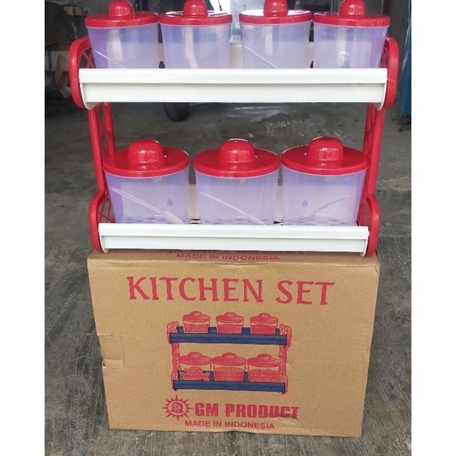 Rak Bumbu / rak bumbu plastik / kitchenset / rak dapur / toples bumbu / toples bumbu plastik