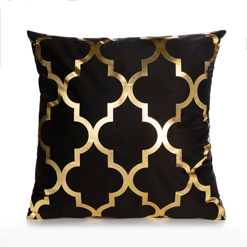 Black Series Pillow Cushion Cover / Sarung Tutup Bantal Sofa Berudru Motif Modern Minimalis