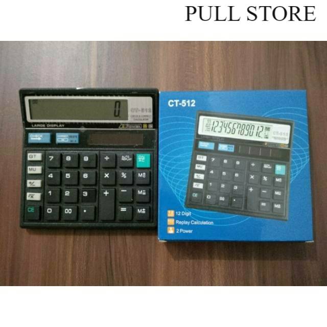 

Kalkulator Citizen Kawachi CT-512 Replay Calculation 12 Digit CT 512