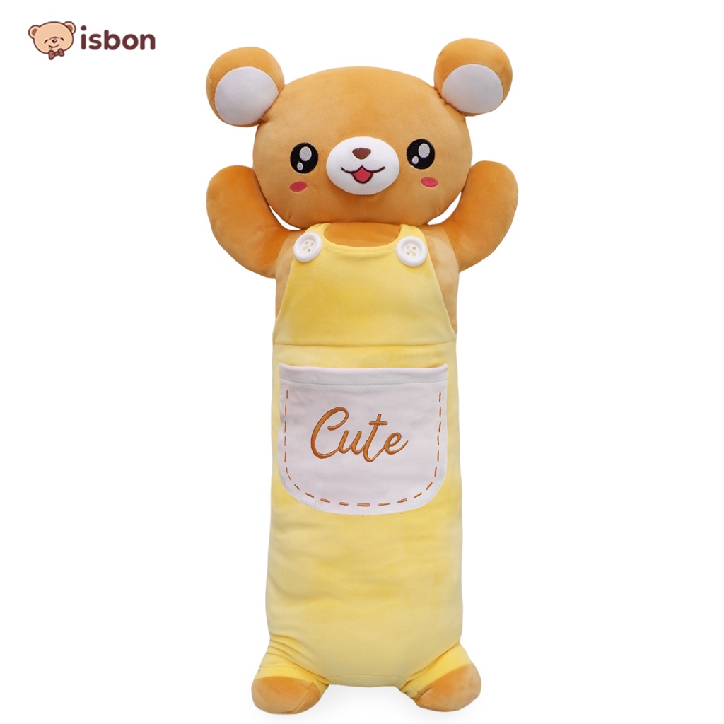 Bantal tidur boneka Jumbo beruang rila Riko Lucu Warna Brown Bahan Premium Non Alergi By ISTANA BONEKA