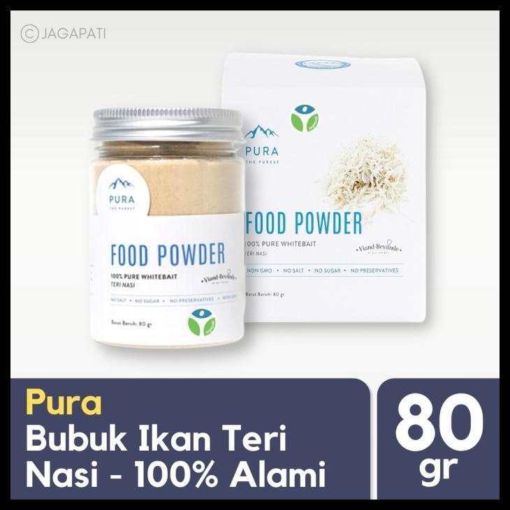 

[READY STOCK] PURA - WHITE BAIT 80GR - FOOD POWDER - BUBUK TERI NASI