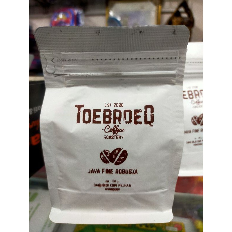 Kopi Hitam TOEBROEQ/Kopi hitam tanpa gula