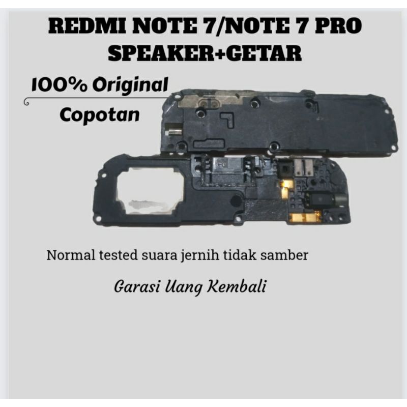 speaker tutup mesin buzer copotan original redmi note 7 normal tested