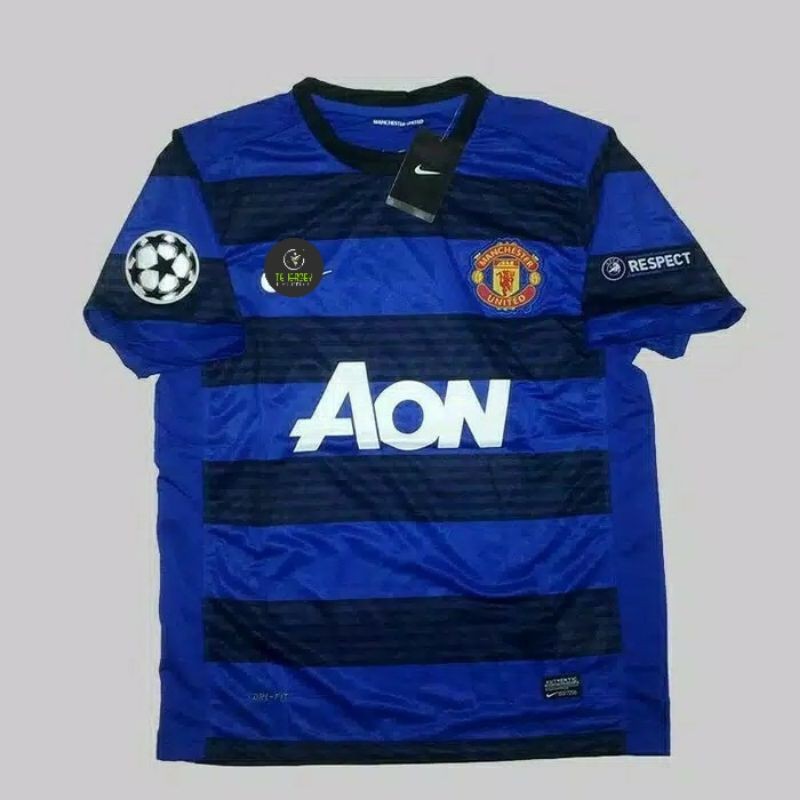 JERSEY RETRO PREMIUM MANCHESTER UNITED AWAY 2011 2012 UCL BNWT