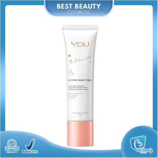 ★ BB ★ Y.O.U The Radiance White Night Gel 30gr - YOU The Radiance White Regenerating Active Night Cream