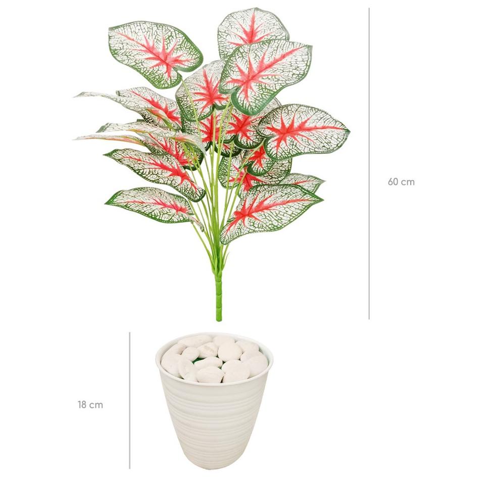 [KODE 7S8] TANAMAN JUMBO DENGAN POT TAWON Pirus Bunga Artifisial Monstera Keladi Zebra Hiasan Taman