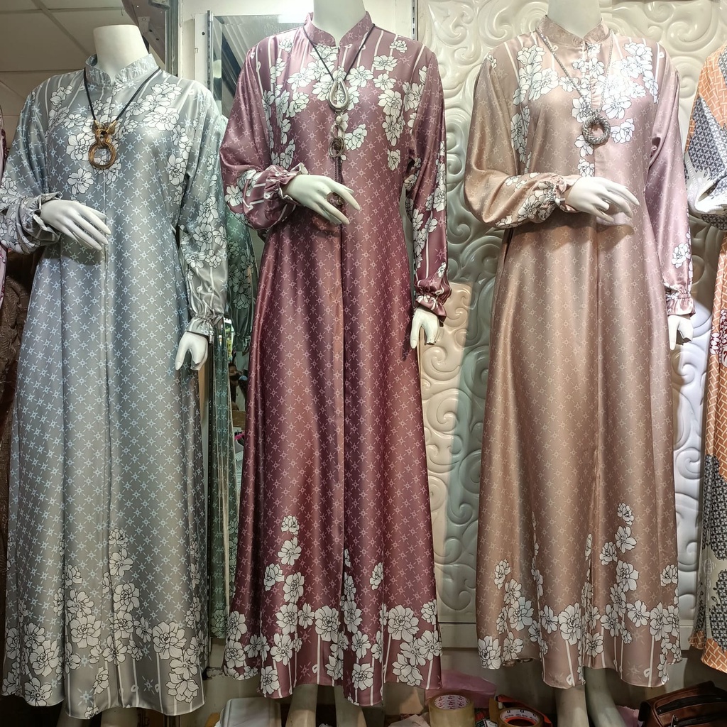 BAJU GAMIS MAXMARA SILK WANITA PREMIUM GAMIS PESTA WANITA BISA COD