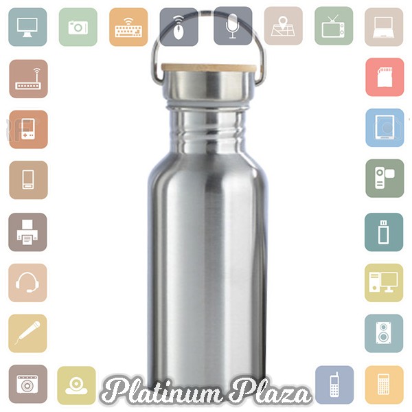 Mtuove Botol Minum Insulated Thermos Stainless Steel 500ml - YM006 - Silver`2HX3XG-