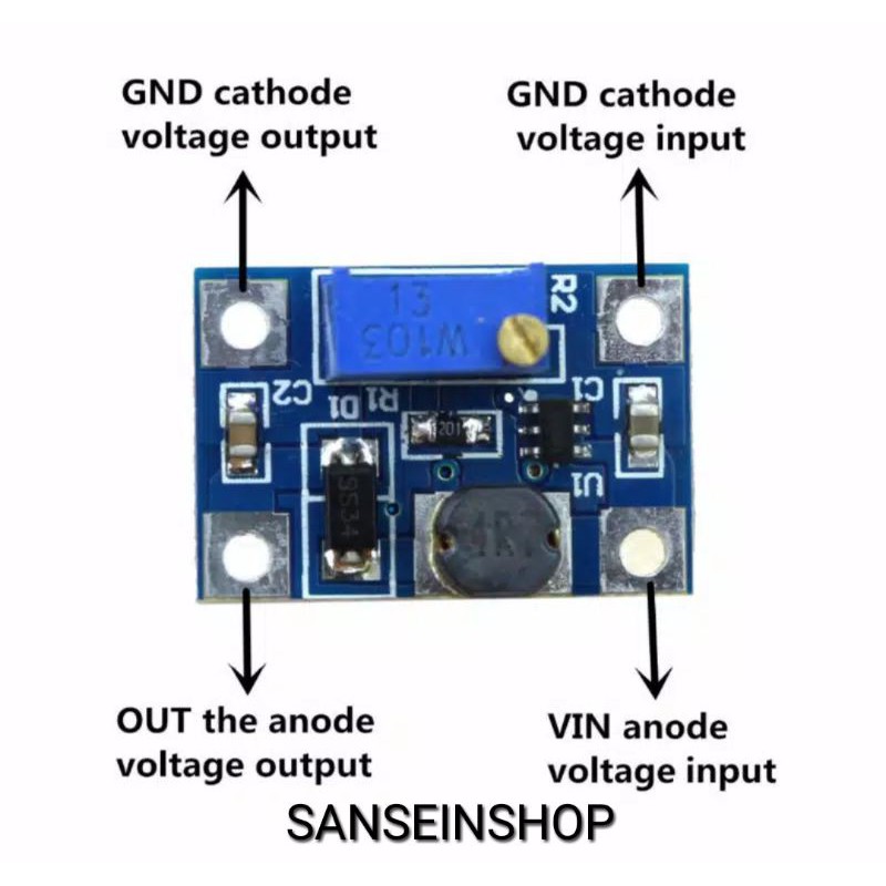 Modul Step Up Dc-Dc Sx1308 DC 2a