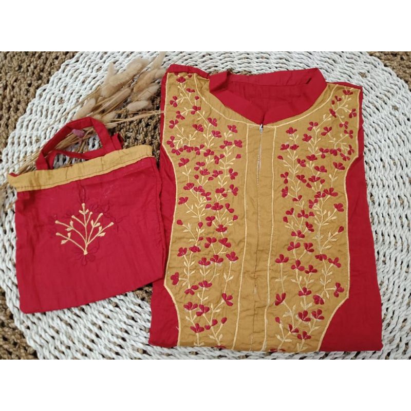 [BISA COD] MUKENA SHOLAT MODEL ABAYA PARASUT BORDIR DEALOVA