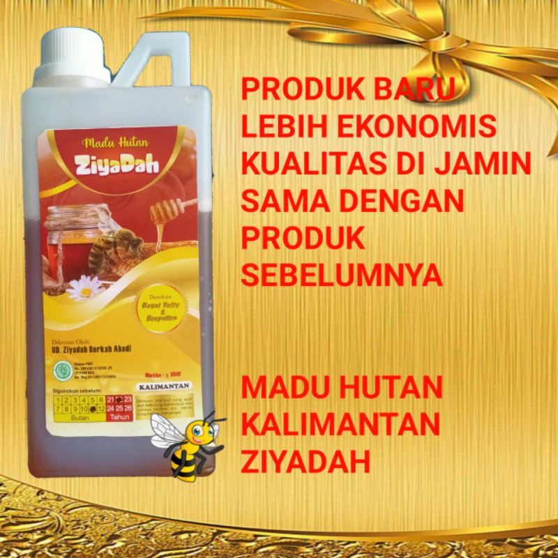 MADU HUTAN KALIMANTAN ZIYADAH 1KG,100%ASLI(FREE SAFETY PACKING)