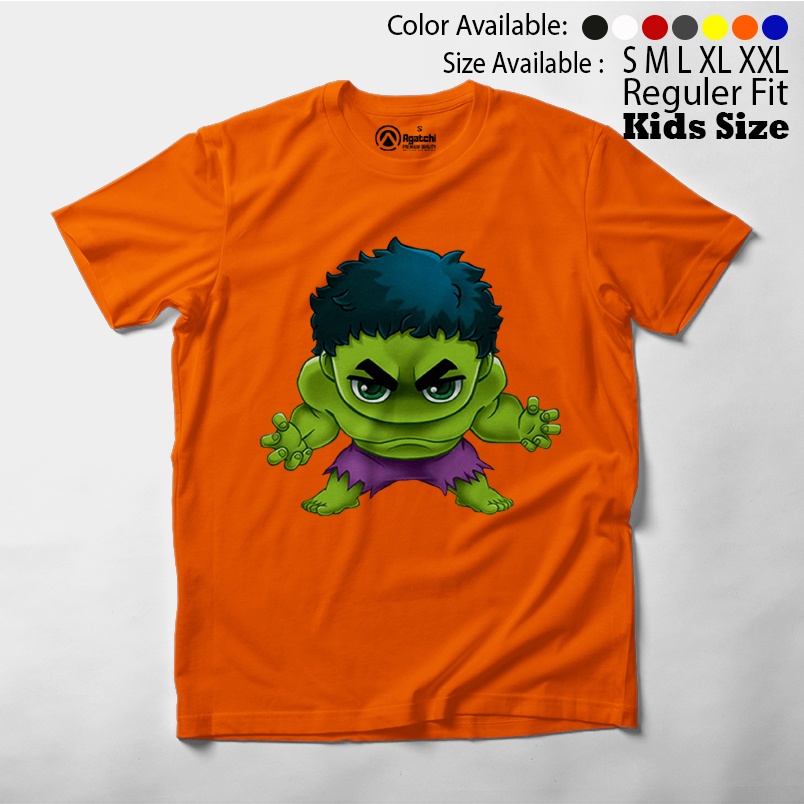 Baju Anak / Kaos Atasan Anak / Kids T Shirt Baby Marvel Chibi Kawaii Hulk