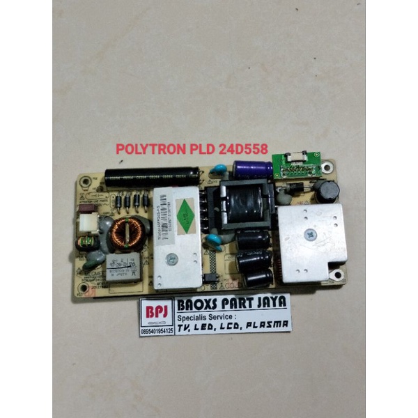 PSU REGULATOR POWER SUPPLY MESIN TV LED POLYTRON PLD 24D558 -  PLD24D558
