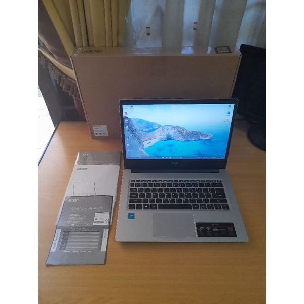 Acer Aspire 3 A314-35 Like New - Intel N5100 Ram 4gb HDD 1000gb Fullset Garansi Resmi - Laptop Bekas