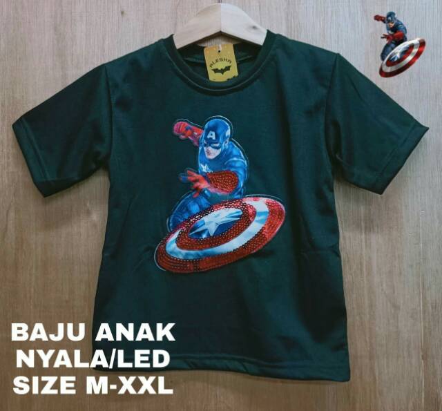 Rully68_kaos Anak bergambar mulai m- xxl Batman