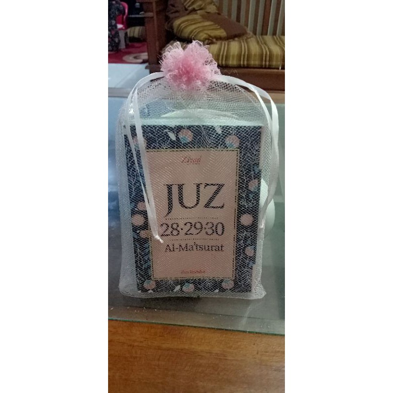Souvenir Juz 28, 29, 30 & Al Matsurat Bonus Pembatas Buku Custom