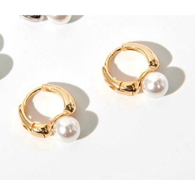 anting mutiara klip