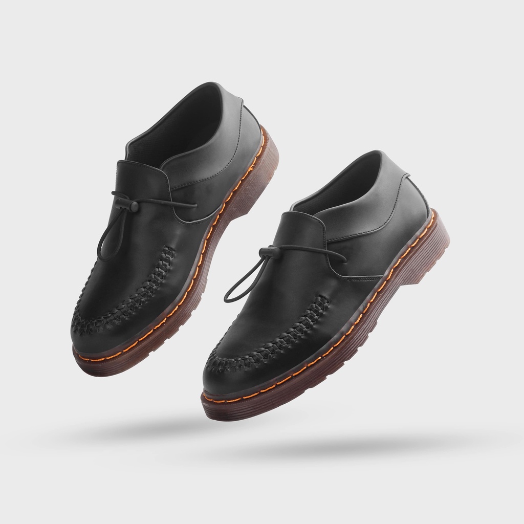 Sepatu Formal Casual Pria Navara Debonaire - 020 Black