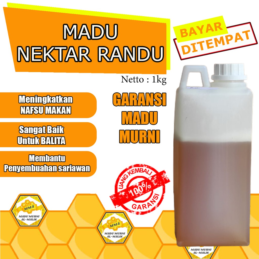 

MADU NEKTAR BUNGA RANDU MURNI 1KG - MADU UNTUK NAFSU MAKAN - MADU MURNI ALMALIK