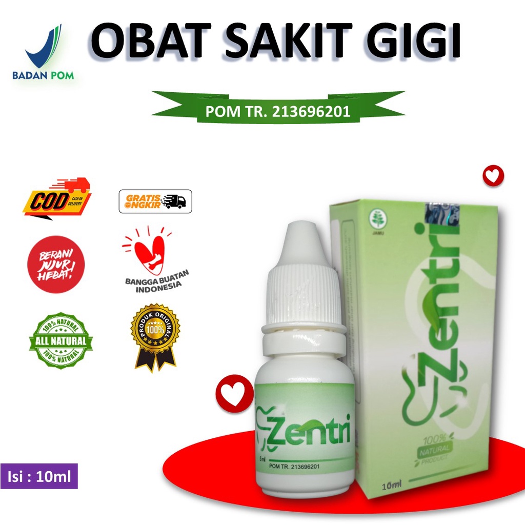 Obat Sakit Gigi Busui Bumil aman Zentri 5ml