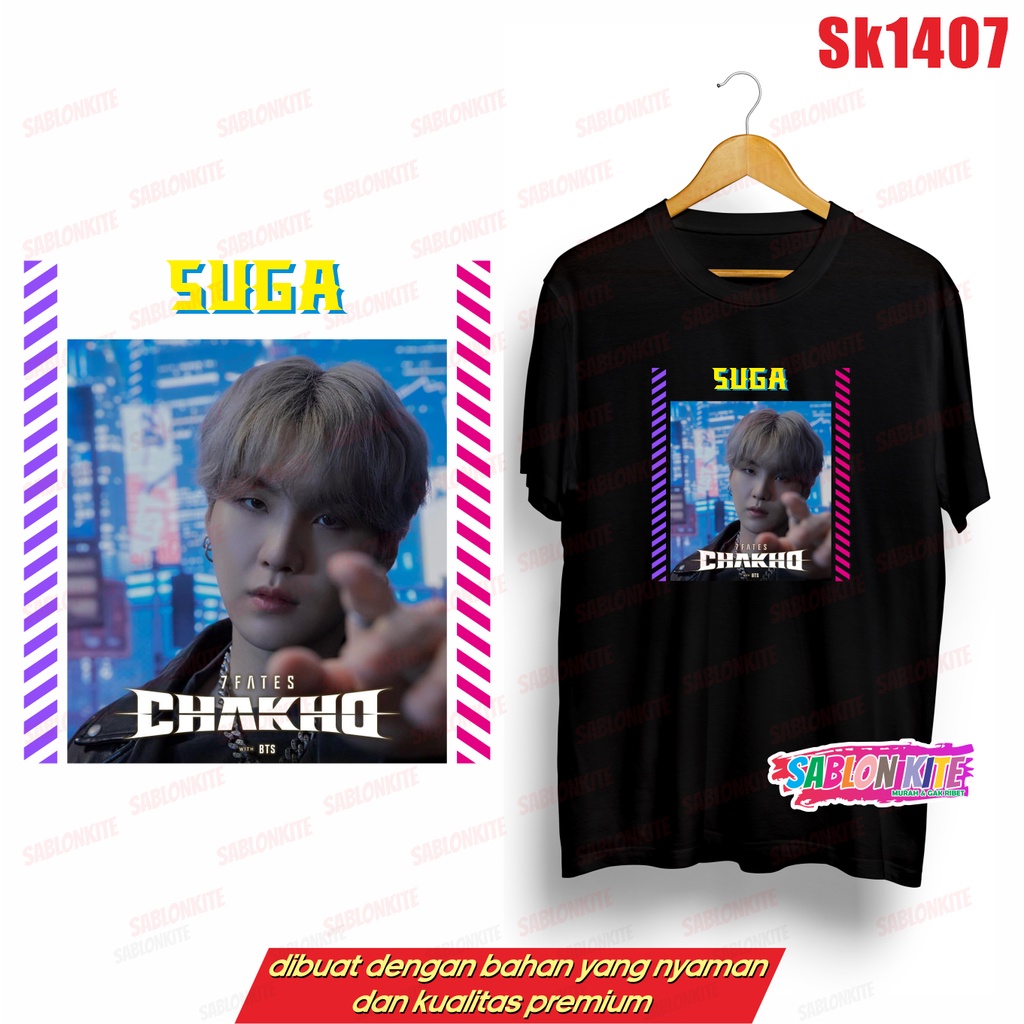 MURAH!!! KAOS KPOP MEMBER CHAKhO SK1407 JK SG V JH RM JIN JM BYK WARNA