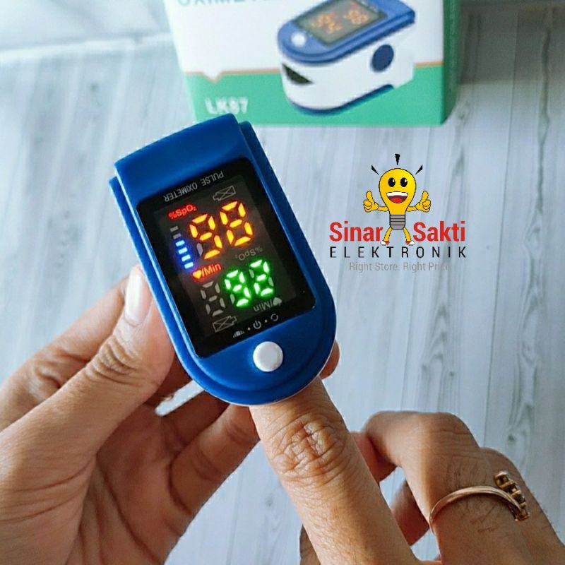 Oxymeter Fingertip Oximeter Alat Pengukur Saturasi Oksigen SpO2 Led LK87